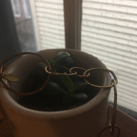 Gold Hoop Necklace Anthropology - Picture 8 of 8